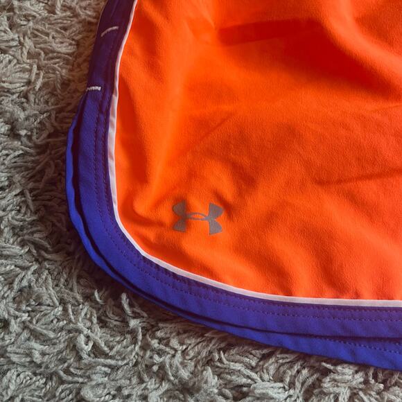 Under Armour Orange / Blue Athletic Short Size Medium - Picture 4 of 7